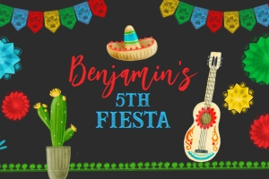 Fiesta Gable Box (Red & Black) - www.printerfairy.com design preview