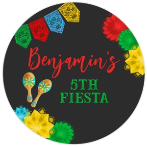 Fiesta Topper (Red & Black) - www.printerfairy.com design preview