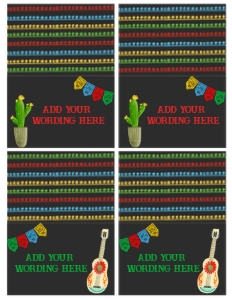 Fiesta Food Tent (Red & Black) - www.printerfairy.com design preview