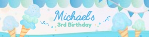 Ice Cream Water Bottle Labels (blue, green, turquoise) - www.printerfairy.com design preview