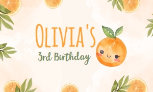 Orange Gable Box Label (Orange, 5x3) - www.printerfairy.com design preview