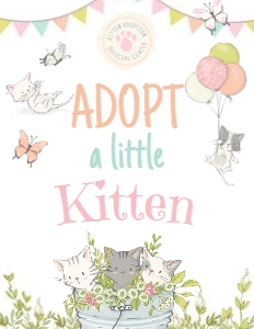 Kitties Adoption Pack (White) - www.printerfairy.com design preview