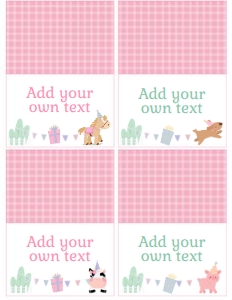 Farm Food Tent (white, pink) - www.printerfairy.com: Farm Food Tent (white, pink) - www.printerfairy.com