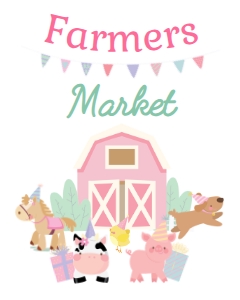 Farm Activities Pack Sign2 16x20 (white, pink) - www.printerfairy.com: Farm Activities Pack Sign1 8.5x11 (white, pink) - www.printerfairy.com
