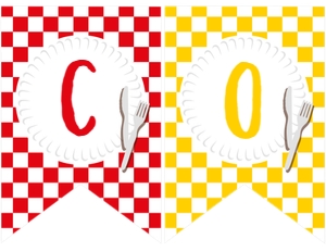 Backyard BBQ Name Banner (11 x 8.5) - www.printerfairy.com: Backyard BBQ Happy Birthday Banner - www.printerfairy.com