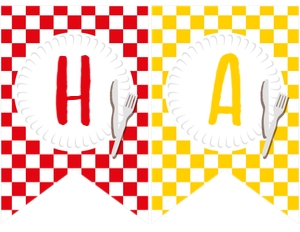 Backyard BBQ Happy Birthday Banner (11 x 8.5) - www.printerfairy.com: Backyard BBQ Happy Birthday Banner - www.printerfairy.com