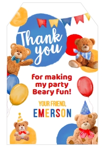 Bear Favor Tags - www.printerfairy.com design preview