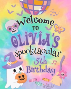 Groovy Welcome Sign - www.printerfairy.com design preview