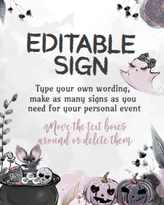 Baby Brewing Editable Sign - www.printerfairy.com design preview