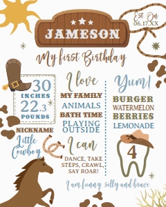 Rodeo Board - www.printerfairy.com design preview