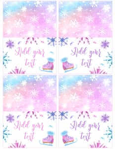 Ice Skating Food Tents (pink, purple) - www.printerfairy.com: Ice Skating Food Tents (pink, purple) - www.printerfairy.com