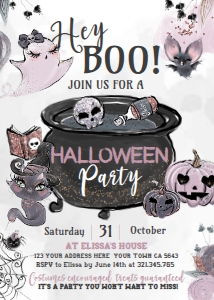 Party Brewing Halloween Party Invitation - www.printerfairy.com design preview