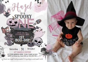 Party Brewing First Birthday Invitation with Photo - www.printerfairy.com design preview