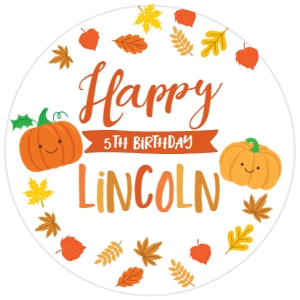 Little Pumpkin Topper - www.printerfairy.com design preview