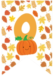 Little Pumpkin One Banner - www.printerfairy.com design preview