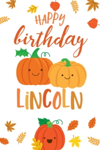 Little Pumpkin Drink Pouch Label - www.printerfairy.com design preview