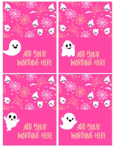 Hey Boo Food Tents - www.printerfairy.com design preview