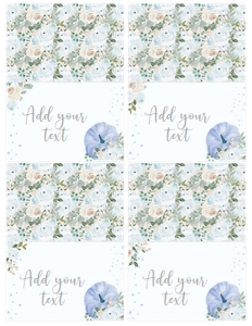 Little Pumpkin Floral Food Tents  - www.printerfairy.com design preview