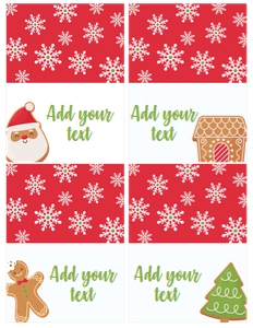 Christmas Food tents - www.printerfairy.com design preview