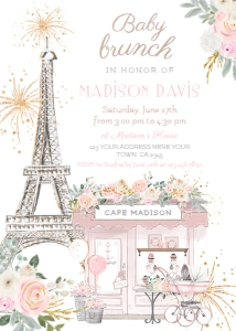 Paris Baby Brunch Invitation (White) - www.printerfairy.com design preview