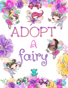 Fairies Adoption Set (pink, gold) - www.printerfairy.com design preview