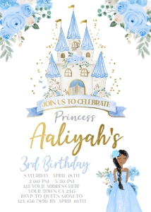 Princess Castle Birthday Invitation_4 (blue) - www.printerfairy.com design preview
