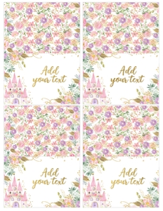 Princess Food Tents (8.5x11) - www.printerfairy.com: Princess Food Tents - www.printerfairy.com