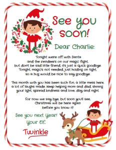 Christmas Elf_ Goodbye Letter - www.printerfairy.com design preview