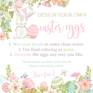 Bunnies Paint you own egg (White) - www.printerfairy.com design preview