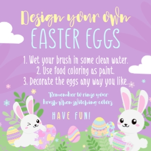 Easter Bunnies Paint your own egg (pastels) - www.printerfairy.com design preview