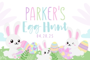 Easter Bunnies Gable Box  (pastels) - www.printerfairy.com design preview