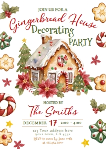 Christmas Market GINGER decorating (red, green) - www.printerfairy.com design preview