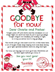 Christmas Elf Goodbye Letter_2 - www.printerfairy.com design preview