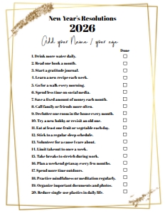 New Year Resolutions (8.5X11) (gold) - www.printerfairy.com design preview