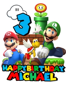 Mario-Bros Caketopper design preview