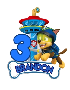Paw patrol Cake topper 2 design preview