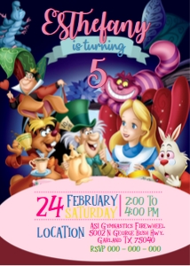 Alice in Wonderland Invitation: Alice in Wonderland Invitation