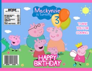 Peppa Pig Chip Bag 1029: Peppa Pig Chip Bag 1029