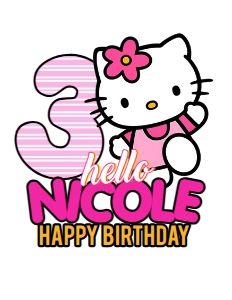 Hello Kitty Cake topper 2: Hello Kitty Cake topper 2