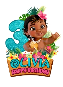 MOana Cake topper new 130 design preview