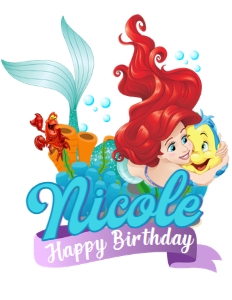 Ariel Little Mermaid Cake Topper: Ariel Little Mermaid Cake Topper