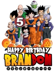 Dragon Ball Caketopper_8 design preview