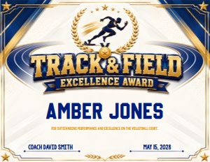 Track and Field Certificate M3: Track and Field Certificate