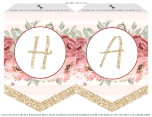 Pink Pumpkin Fall Floral Birthday Banner design preview