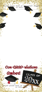 Geofilter - Graduation Glitter Hats design preview