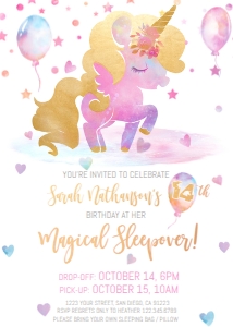 Pastel Unicorn Star Hearts Splotch design preview