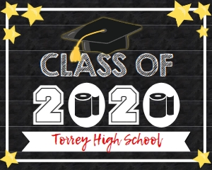 Yard Sign - Class of 2020 Quarantine Toilet Paper 16x20 (save then print at 50% for 8x10): Yard Sign - Graduation Class of 2020 Toilet Paper