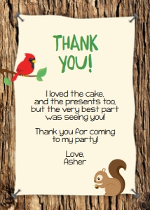 0091 Scavenger Hunt Thank You Note: 0091 Scavenger Hunt Party Photo Invite