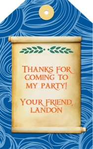 Demigod Party Tags: 2.5"x4" 0024: Demigod Gift Tags 0024