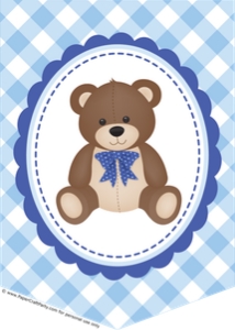 0081 Teddy Bear Banner Spacers: 0081 Teddy Bear Banner